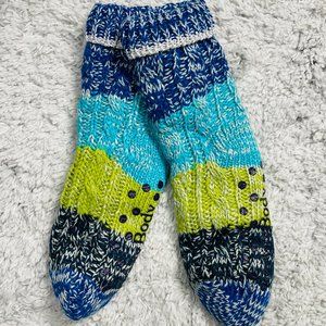 Cuddl Duds Women's Sherpa Lined Critter Slippers Socks, Shoe Size 4-10, Chenille